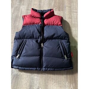 OneKid Puffer Vest Navy Red Sz 6 Kids Zip Front Outdoor Warm‎ Car Seat Coat